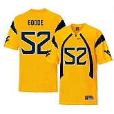 West Virginia Mountaineers 52 Najee Goode Gold College Football Jersey Dzhi,baseball caps,new era cap wholesale,wholesale hats
